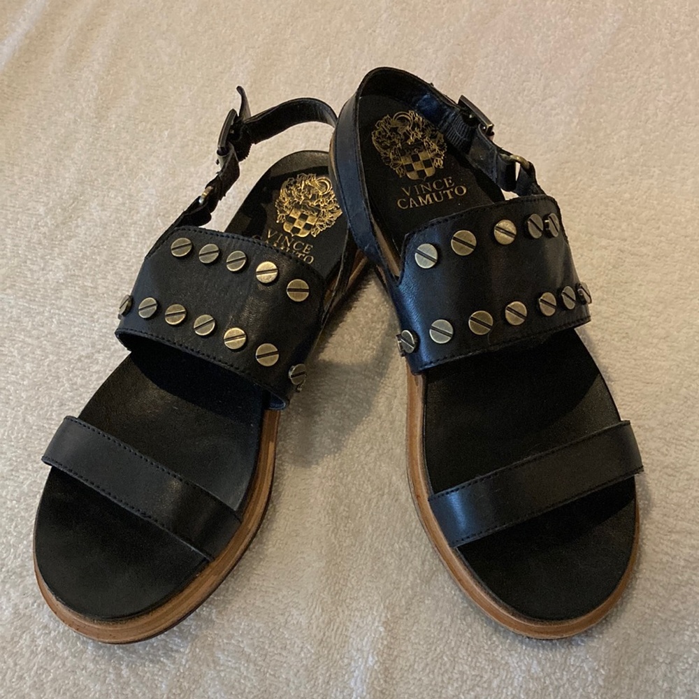 Vince Camuto, black sandals, size 7 1/2